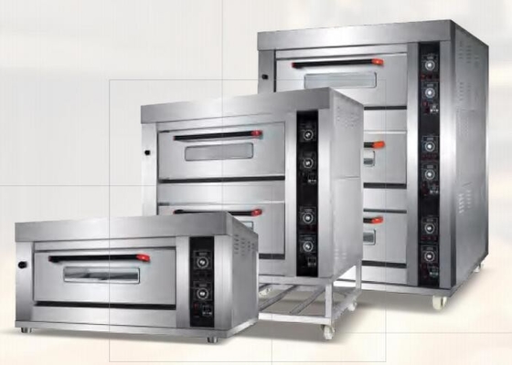 380V इलेक्ट्रिक और गैस 2 इन 1 डेक ओवन मैकेनिकल