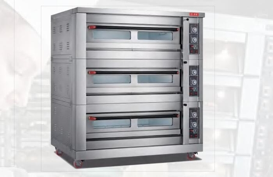 वाणिज्यिक बेकिंग इलेक्ट्रिक गैस ओवन शानदार प्रकार 380V