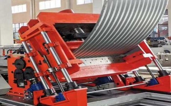 ZX-40 सीम्ड स्टील प्लेट साइलो बनाने की मशीन स्पाइरल 4mm 4.5m/Min