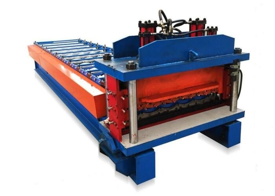 लहरें चमकता हुआ छत टाइल बनाने की मशीन 3 Kw 1200mm 12 मीटर / मिनट