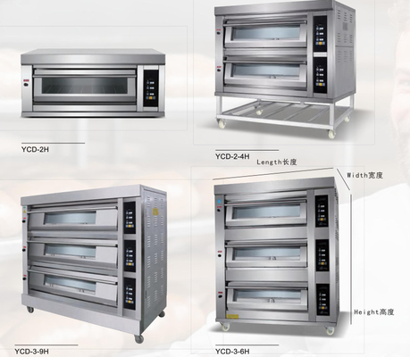 वाणिज्यिक इलेक्ट्रिक गैस बेकिंग ओवन 380v ब्रेड केक पिज्जा 6.6KW