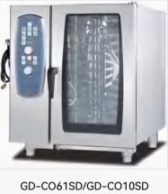 कॉम्बी ओवन स्टीमर बेकिंग को मल्टीफंक्शनल 4 लेयर 9kW में जोड़ता है