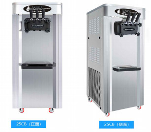 डबल कंप्रेसर आइस क्रीम मशीन प्रीकूलिंग 220v 50 - 60hz 1800W