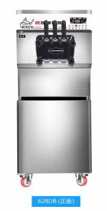 ऊंचाई समायोज्य आइस क्रीम मशीन 360 डिग्री जंगम यूनिवर्सल व्हील 220v 110v 60hz