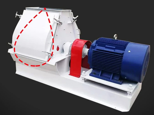 इंटीग्रल बेस वाटर ड्रॉप हैमर मिल 100kw हाई स्ट्रक्चरल श्रेंथ SS304