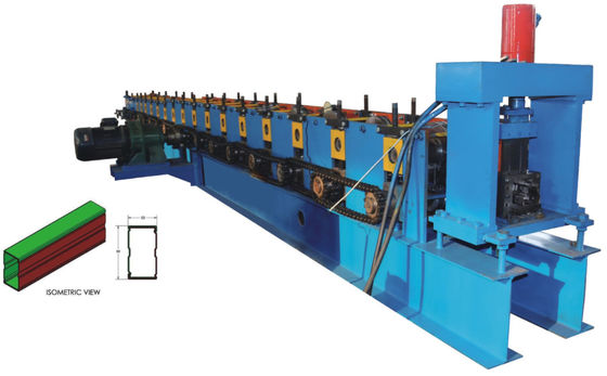 एल्युमिनियम प्लेट के लिए 4.5T स्टोरेज रैक रोल बनाने की मशीन 5.5KW