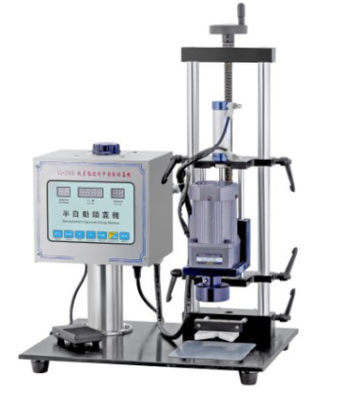 60W सेमी ऑटोमैटिक कैपिंग मशीन प्रेसिंग स्क्रू टाइप 30bpm