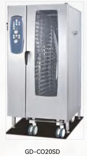 कॉम्बी ओवन स्टीमर बेकिंग को मल्टीफंक्शनल 4 लेयर 9kW में जोड़ता है