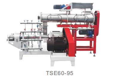 वेट वे फ्लोटिंग फिश फीड एक्सट्रूडर 22hp - 630hp पर्यावरण के अनुकूल ट्विन स्क्रू